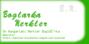 boglarka merkler business card